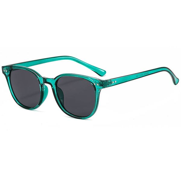 Diseñador unisex Gafas de sol de moda Estilo cuadrado redondo clásico Sucinto Marco de plástico delgado Gafas de sol ligeras para hombres, mujeres, 5 colores al por mayor