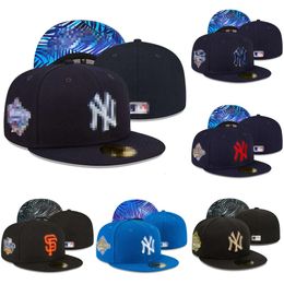 Chapeau de créateur unisexe, chapeaux de Baseball ajustés originaux, Hip Hop, broderie de fleurs, nouvelle ère, 7-8