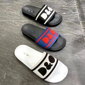 Unisex Designer Slipper Damesschoen Zomer Buiten Rubber Strandkleding Man Slides Print Zwembad met Doos Letter Comfort Plat Gemakkelijk te dragen sandaal