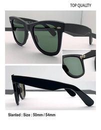 Gafas de sol inclinadas inclinadas de diseñador unisex Gafas de sol retro de gran tamaño de 54 mm Mujeres Hombres 50 mm UV400 Sombras inclinadas cuadradas gafas6260959