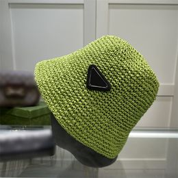 Unisex ontwerpers emmer hoed stro zomzon hoeden resort vrouwen strand cap vizier hoed mode mannen caps 6color vissershoeden