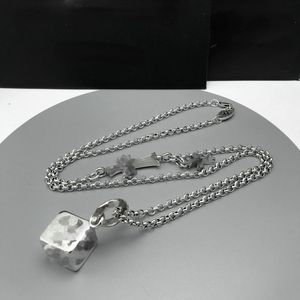 Colliers pendentif de créateur unisexe, collier croisé, pendentif dés multi-éléments, Vintage, collier en argent thaïlandais, cadeau pour Couples