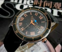 Unisex wijst automatisch werkende horloges Carter voor nieuwe 42 mm London -serie W2RN0009 Automatische mechanische herenwork