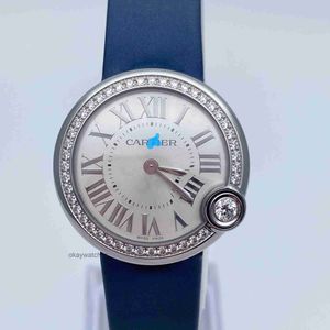 Cadrans unisexes montres de travail automatiques Carter Confession Ballon W4BL0003 Précision Steel Diamond 30 mm Quartz Womens Watch