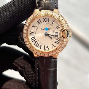 Unisex Diex Die Automatic Working Watches Carter Luxe Flash 18K Rose Gold Watch Dames Blue Ballon Back Set Engels 28mm1