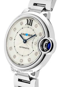 Cadrans unisexes montres de travail automatiques Carter Medieval Nouveau ballon bleu 33 mm Mechanical Womens Watch WE902074