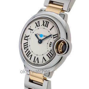 Unisex wijs automatisch werken horloges Carter van middelbare leeftijd nieuwe blauwe ballon 29 mm gouden kwarts dames horloge w69007z3