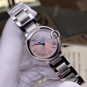 Unisex wijs automatisch werken horloges Carter direct nieuwe blauwe ballonreeks precisie stalen kwarts horlogepoederplaat dames w6920038