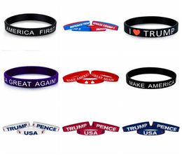 Bracelet en silicone unisexe Donald Trump Le président américain Keep America Great Bracelet Bracelet de sport de motivation inspirant V2735812