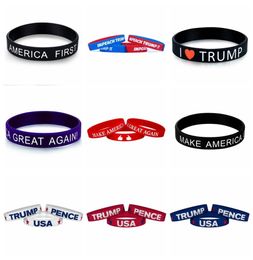 Unisex Donald Trump Siliconen Bracelet American President Keep America Great Bracelet Inspirational Motivational Sports Polsband V4923590