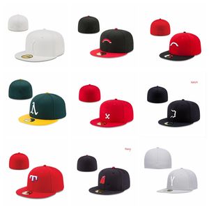 Accesorios de moda unisex Sombreros ajustados Sombrero Snapbacks Gorras de baskball ajustables Todo el logotipo del equipo Unisex Adulto Pico plano para hombres Mujeres Completamente cerrado