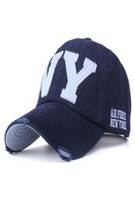 Unisexe Fashion Cotton Baseball Cap Snapback Hat pour hommes Femmes Sun Sun Bone Gorras NY Embroderie Spring Cap entier4201804