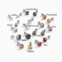 Mode unisexe hommes femmes boucles d'oreilles S925 argent Sterling Moissanite boucles d'oreilles joli cadeau pour les amis