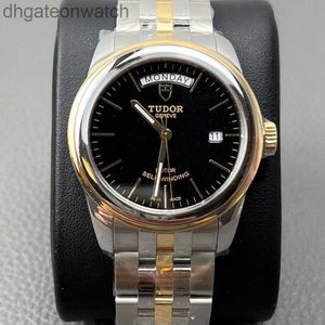 Unisex mode tudery ontwerper kijkt keizer roer 39 mm serie m56003 zwart goud automatisch mechanisch horloge heren horloge met origineel logo