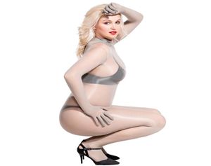 Dedos unisex Halfat Coat One Piece Terreteras Bodystocking Open Chroch Bodysuit Transparent Nylons Jumpsuit Sexy Gay Wear Y2004110495