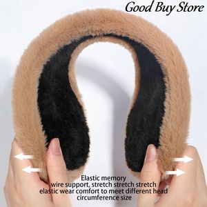 Unisex Fluffy Ear Caps Zachte Fleece Winter Oorklep Dikke Pluche Oorbeschermers Schaatsen Skiën Oorwarmer Caps Winddicht Comfort Hoofdband