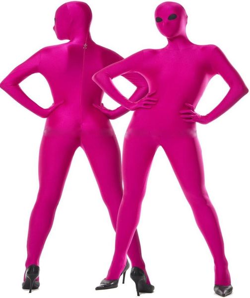 Unisexe Tenue complète 23 Couleur Lycra Spandex Collons Costume Costume avec des yeux noirs Sexy Femmes Men Body Costumes Halloween P4848762