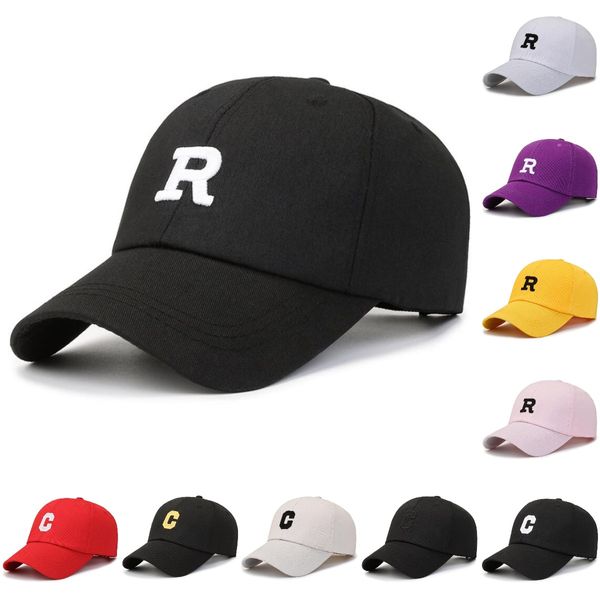 Chapeau unisexe uni incurvé pare-soleil chapeau extérieur anti-poussière casquette de Baseball broderie lettre mode réglable loisirs casquettes hommes femmes