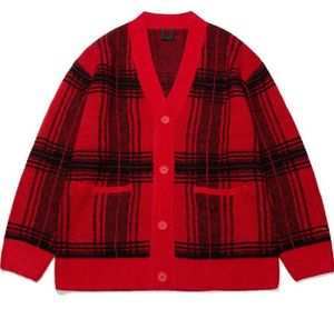 Cardigan unisexe en tricot en V, nouveau style automne et hiver, lettres de tempérament, jacquard, haute qualité, à la mode