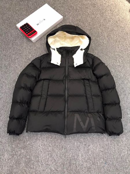 Unisexe Hooded rembourré en veste de veste est amovible lettre imprimée concepteur master la veste de la veste parkas Salzman Mon Luxury Man Puffer Puffer Puffer Cropped