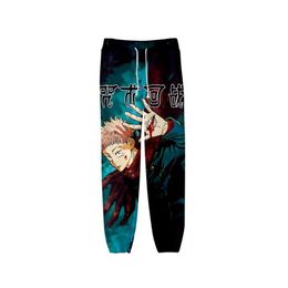 Pantalon de survêtement unisexe japonais Anime Jujutsu Kaisen, Pantalon de jogging 3D pour hommes et femmes, vêtements Hip Hop, Pantalon de survêtement 2810