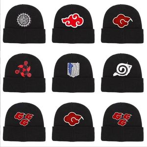 Bonnet d'hiver tricoté unisexe chapeau Ski Hip Hop hiver Skullies bonnet en tricot à revers pour enfant femmes hommes noir