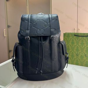 Unisex Letter Backpack Fashion Designer Bag PU Classic Schoolbags Interieur Slot Pocket Grote capaciteit Ruggezakken Buitensporttas