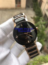 wholesale montres unisexes chaudes dame célèbre hommes modernes qaurtz mode montre en céramique noire dames casual montre de sport pour hommes 37mm