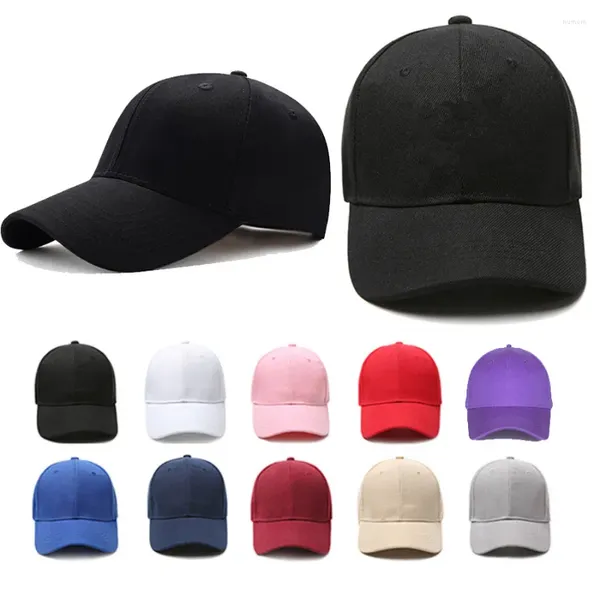 Unisexe Man Femmes Ball Ball Caps Caps Gorra Chapeaux solides décontractés purs Black Snapback Men Femmes Unisexe 2024 Ajustement papa Sun Hat truc