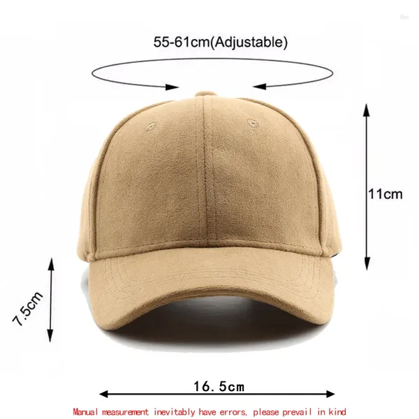 Unisexe Man Femmes Cascater Ball Caps Baseball Cap Femmes hommes Suede Suede Sport Outdoor Visor Gorras Sun Snapback Chapeaux Unisex S Unisex 2024