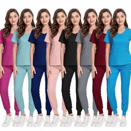 Unisex Medisch Uniform Vrouwen Scrubs Verpleegkundige Accories Slim Fit Comfort Klinische Vrouwen Operatiekamer Werk Uniform Jogger Pak r8sJ#