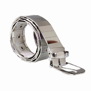 Unisexe Hommes ou femmes Silver Metal Belt Iron Pieces conbinées Fashion Novelty Promotion cadeau Femme Accessoires 245Z