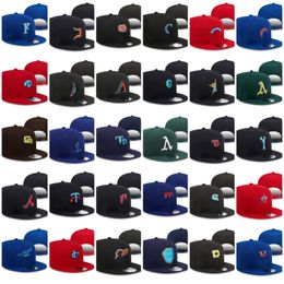 Unisexe Men's Baseball Snapback Hats Classic All Teams Blue Blue Hip Hop Black Navy New York "Sport Letter SD A's Adjustable Caps Chapeau Stitch Patted