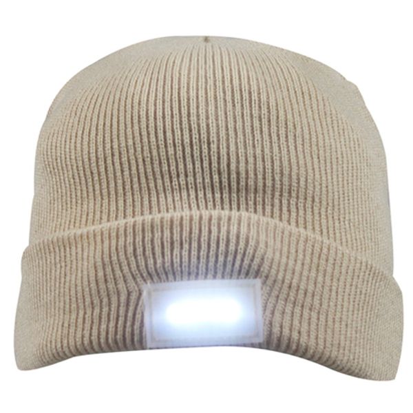 Unisexe hommes d'hiver de chaud 5 lumières LED de nuit Lighted Pêche Chasse Randonnée Camping Clip-On-arrêt Bonnet tricoté Cap Roll-up Brim