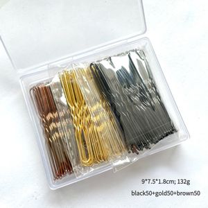 Accesorios para el cabello de metal unisex Pinza para el cabello en forma de U Pin para la cabeza del moño Sombrero negro Herramientas de distribución de estudio fotográfico