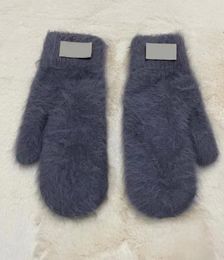 Unisexe Mittens Winter Lia Branded Fur Glove Mittens Unisex Lady Youth Furry Rabbit Gants Multi-Color Designer Winter Mitten Ski chaleureux Usure d'extérieur 2446966