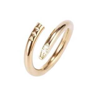 Unisex nagelringen sieradenontwerper voor dames designer ring diamanten ring titanium staal vergulde staal