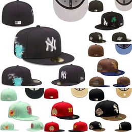 Unisex nuevos Snapbacks sombreros ajustados bola Baskball bordado adulto plano Hip Hop cerrado malla gorros para el sol gorra 7-8