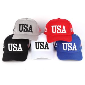 Gorra de béisbol Unisex para exteriores, gorra de béisbol de campaña Trump 2020, gorra de béisbol de EE. UU. 45 con bandera americana bordada en 3D, Snapback ajustable Hat202d