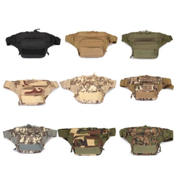 Unisexe Sport de plein air décontracté tactique boucles de ceinture sac de taille Molle militaire taille Fanny Pack 9 couleurs ZZA8899347640