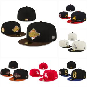 Unisex Outdoor groothandel Fashion snapbacks Baseball All Team Patched Volledig gesloten gestikte hoeden maten 7-8 mixvolgorde