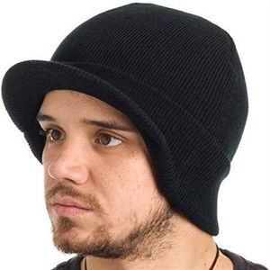 Unisexe Péporté à bord tricoté Treclé Bons de manchette Hiver Whaine Chapeaux Crochet de crochet extérieur Caps de neige de ski3108