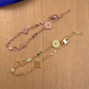 Unisexe Personnalisé Cercle Accessoires Bracelets Chic Multi Éléments Bracelet Simple Lettre Style Charme Bracelets