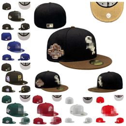 Unisex Ready Stock Fitted Caps Letter Hip Hop Baseball Hoeden Volwassen Katoen plat Gesloten bucket hat Voor Heren Dames Unisex stijl Volledig gesloten maat 7-8