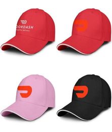 Unisexe Rouge DoorDash Logo Mode Baseball Sandwich Chapeau Baseball Classique Chauffeur De Camion Casquette Délicieuse Livraison Blanc Doordash 3D eff8473641