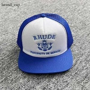 Casquettes de Baseball unisexe Rhude Collections, chapeau de camion brodé décontracté pour l'extérieur, casquette de Couple réglable, chapeau de styliste, chapeau de boule 5483