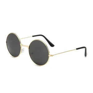 Unisex ronde frame hiphop metaal anti uv400 Aviator visserij rijden zonnebril