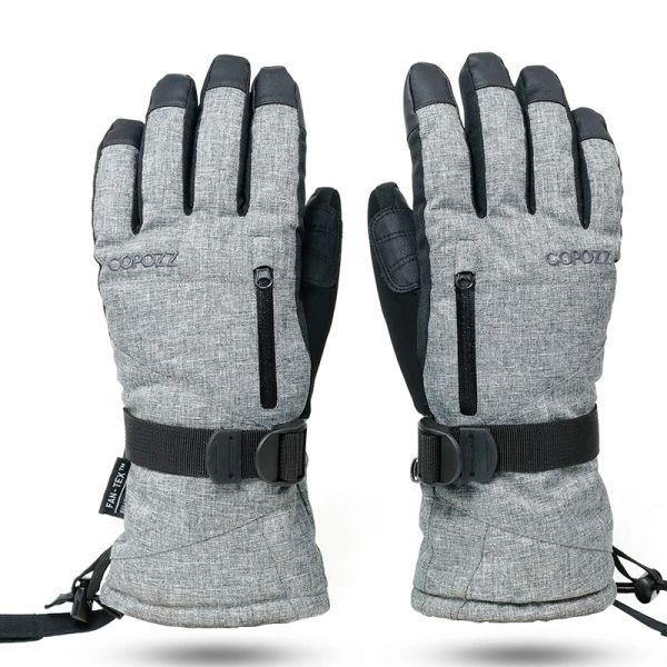 Gants de Ski unisexes-30 degrés, mitaines de Snowboard, pour écran tactile, moteur de motoneige, gants de neige thermiques imperméables
