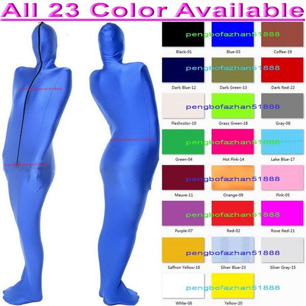 Saco de dormir unisex Traje de medias completas 23 Color Lycra Spandex Disfraces de momia con mangas de brazo internas Bolsas de cuerpo sexy Sacos de dormir 252L