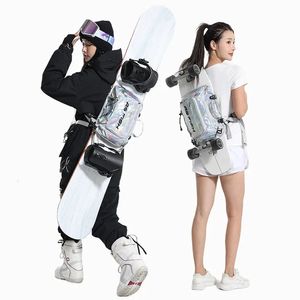 Unisex Snowboard Skateboard Helmets Ski Bag Back Ski Mochila múltiple Funcional Impermeable Sports Bag 2312227